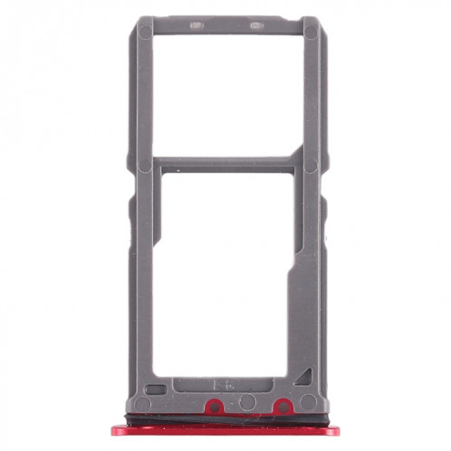 Pour Vivo X21 Plateau de carte SIM + Plateau de carte SIM / Plateau de carte Micro SD (Rouge) SH434R838-05