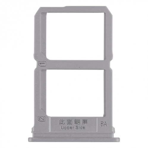 Pour Vivo X9 2 x plateau de carte SIM (gris) SH437H365-05