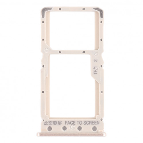 Plateau pour carte SIM + Plateau pour carte SIM / Plateau pour carte Micro SD pour Xiaomi Redmi 6 / Redmi 6A (Or) SH438J1537-05