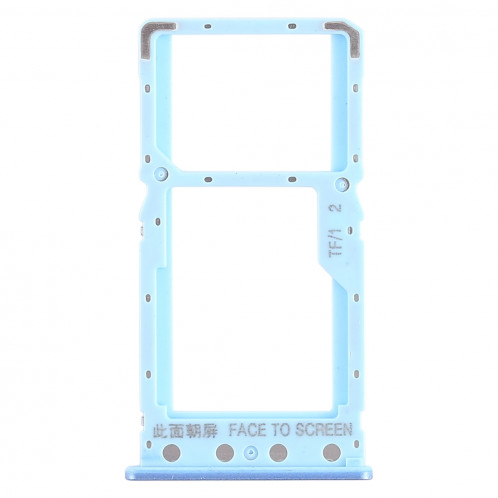 Plateau pour carte SIM + Plateau pour carte SIM / Plateau pour carte Micro SD pour Xiaomi Redmi 6 / Redmi 6A (Bleu) SH438L1776-05