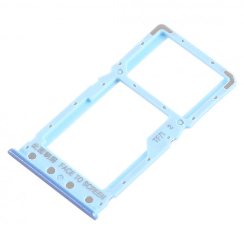 Plateau pour carte SIM + Plateau pour carte SIM / Plateau pour carte Micro SD pour Xiaomi Redmi 6 / Redmi 6A (Bleu) SH438L1776-05