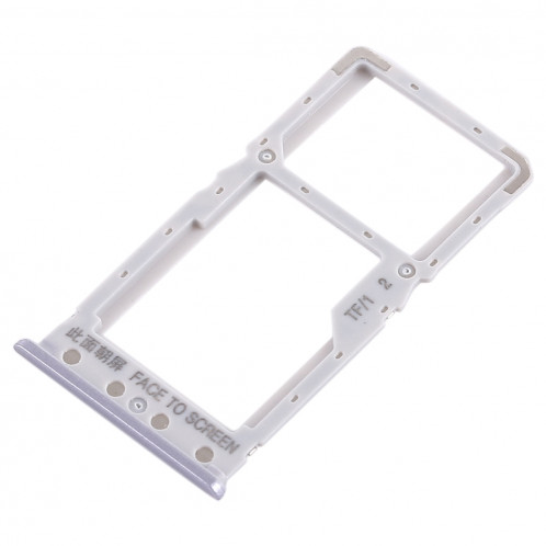 Plateau pour carte SIM + Plateau pour carte SIM / Plateau pour carte Micro SD pour Xiaomi Redmi 6 / Redmi 6A (Argent) SH438S472-05