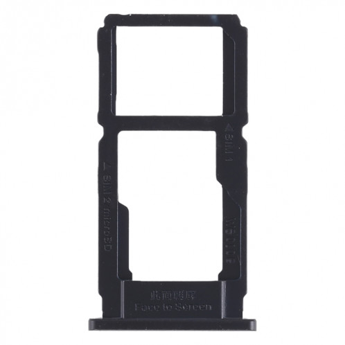 Pour OPPO R11s Plus plateau de carte SIM + plateau de carte SIM/plateau de carte Micro SD (noir) SH439B1445-05