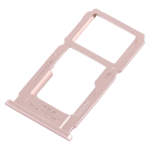 Pour OPPO R11s Plus plateau de carte SIM + plateau de carte SIM/plateau de carte Micro SD (or rose) SH39RG138-05