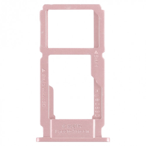 Pour OPPO R11 plateau de carte SIM + plateau de carte SIM/plateau de carte Micro SD (or rose) SH40RG1380-05