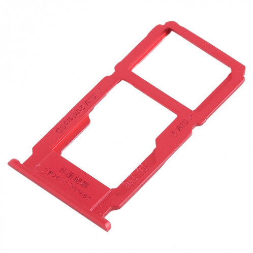 Pour OPPO R11 plateau de carte SIM + plateau de carte SIM/plateau de carte Micro SD (rouge) SH440R801-05