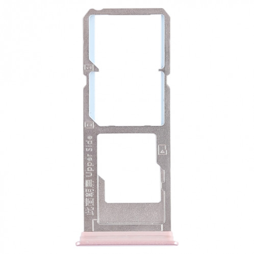 Pour Vivo Y79 2 x plateau de carte SIM + plateau de carte Micro SD (or rose) SH51RG1564-05