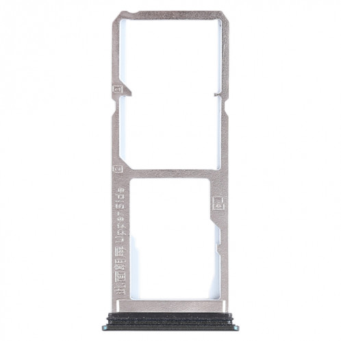 Pour Vivo Y75 2 x plateau de carte SIM + plateau de carte Micro SD (noir) SH454B562-05