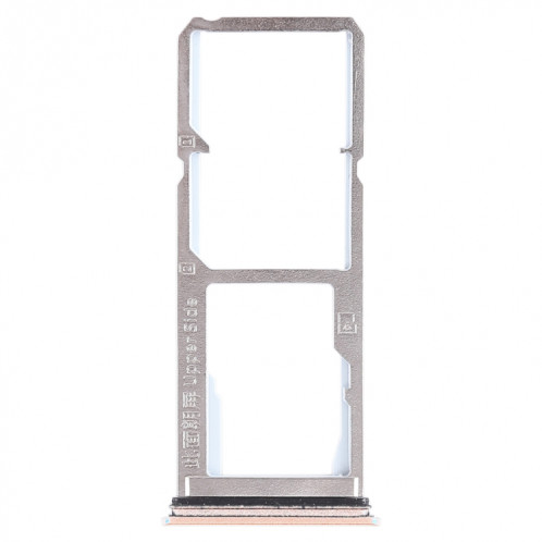 Pour Vivo Y75 2 x plateau de carte SIM + plateau de carte Micro SD (or) SH454J208-05