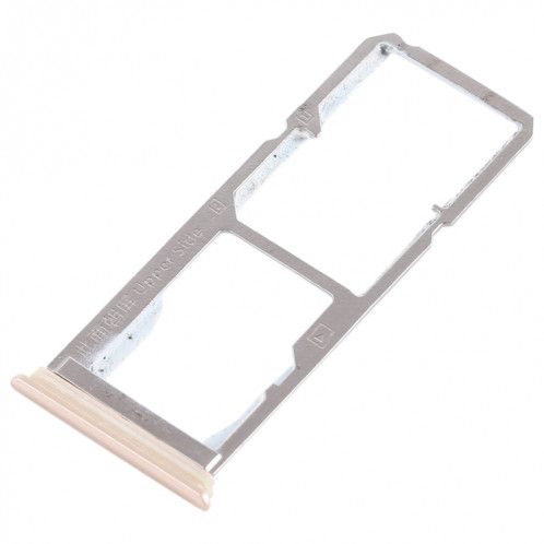 Pour Vivo Y75 2 x plateau de carte SIM + plateau de carte Micro SD (or) SH454J208-05