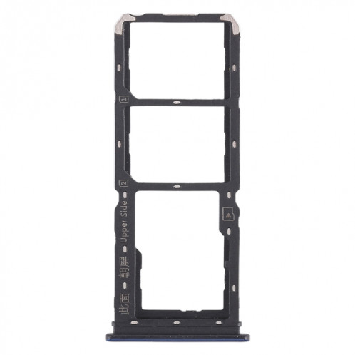 Pour Vivo Y97 2 x plateau de carte SIM + plateau de carte Micro SD (bleu) SH455L1635-05