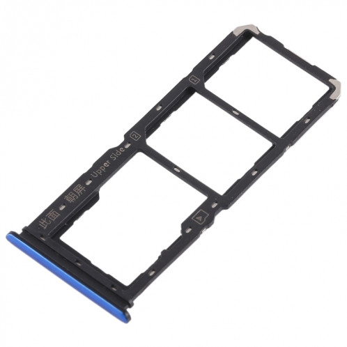 Pour Vivo Y97 2 x plateau de carte SIM + plateau de carte Micro SD (bleu) SH455L1635-05