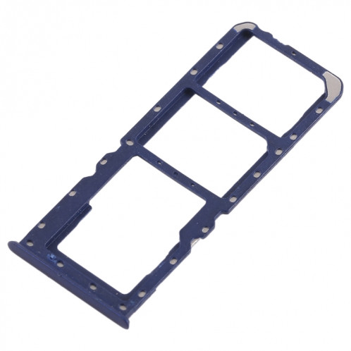 Pour OPPO A5 / A3s 2 x plateau de carte SIM + plateau de carte Micro SD (bleu) SH456L1-05