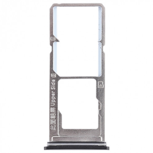 Pour Vivo Y85 / Z1 / Z1i / V9 Youth / V9 2 x plateau de carte SIM + plateau de carte Micro SD (noir) SH457B1101-05