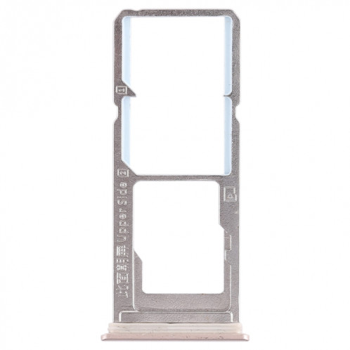 Pour Vivo Y85 / Z1 / Z1i / V9 Youth / V9 2 x plateau de carte SIM + plateau de carte Micro SD (or) SH457J1870-05