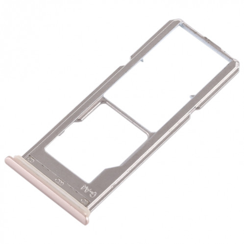 Pour Vivo Y85 / Z1 / Z1i / V9 Youth / V9 2 x plateau de carte SIM + plateau de carte Micro SD (or) SH457J1870-05