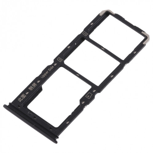 Pour Vivo Y93 2 x plateau de carte SIM + plateau de carte Micro SD (noir) SH458B480-05