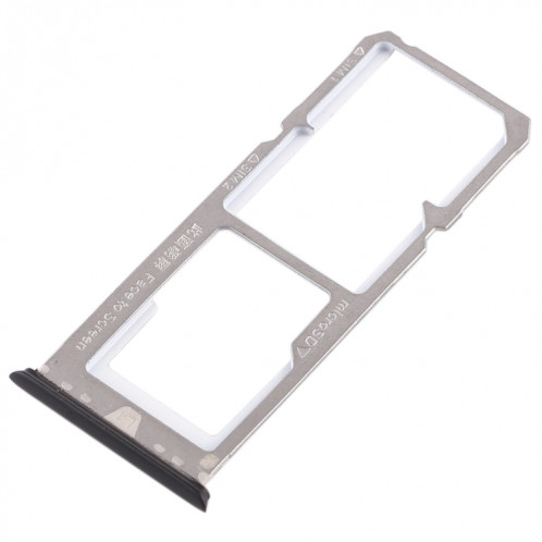 Pour OPPO A79 2 x plateau de carte SIM + plateau de carte Micro SD (noir) SH462B0-05