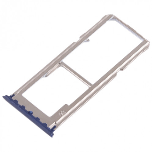 Pour OPPO A83 2 x plateau de carte SIM + plateau de carte Micro SD (bleu) SH464L32-05