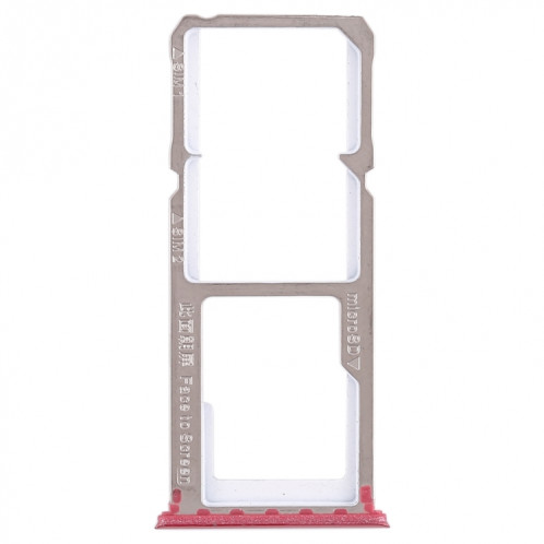 Pour OPPO A83 2 x plateau de carte SIM + plateau de carte Micro SD (rouge) SH464R1107-05