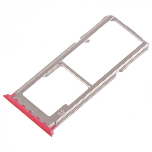 Pour OPPO A83 2 x plateau de carte SIM + plateau de carte Micro SD (rouge) SH464R1107-05