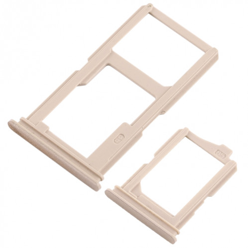 Pour Vivo Y66 2 x plateau de carte SIM + plateau de carte Micro SD (or) SH466J725-05