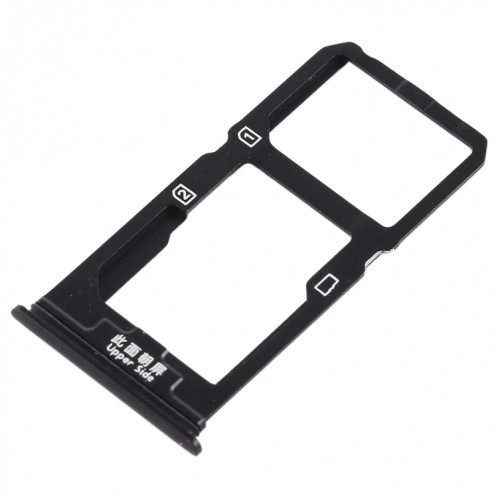 Pour Vivo X20 Plateau de carte SIM + Plateau de carte SIM / Plateau de carte Micro SD (Noir) SH468B1252-05