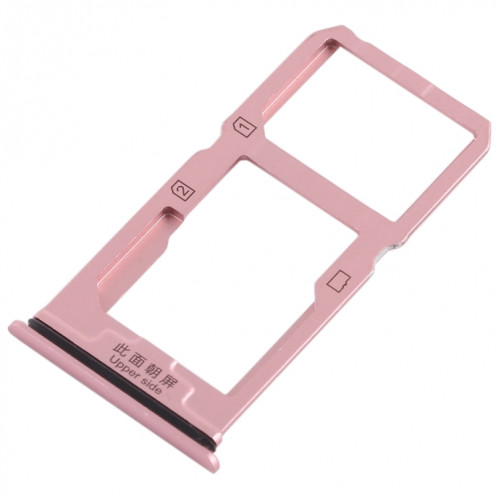 Pour Vivo X20 plateau de carte SIM + plateau de carte SIM/plateau de carte Micro SD (or rose) SH68RG1247-05