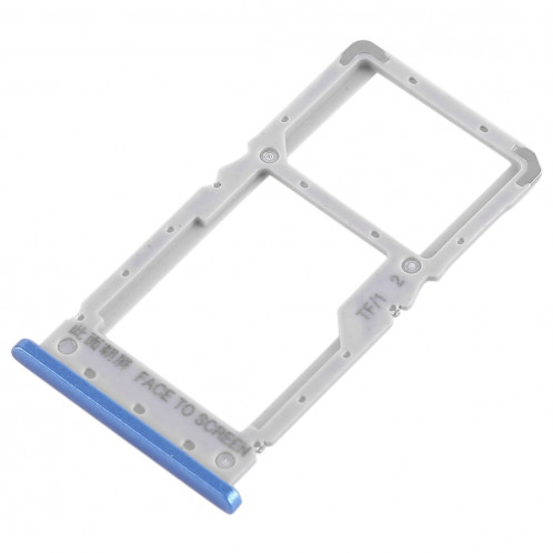 Plateau pour carte SIM + Plateau pour carte SIM / Plateau pour carte Micro SD pour Xiaomi Redmi Note 6 Pro (Bleu) SH469L1279-05