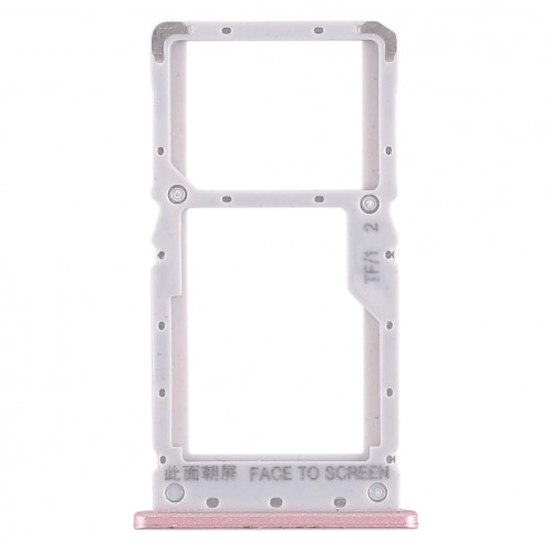 Plateau pour carte SIM + Plateau pour carte SIM / Plateau pour carte Micro SD pour Xiaomi Redmi Note 6 Pro (Or rose) SH69RG1701-05