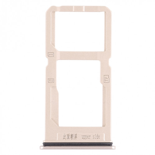 Pour Vivo X20 Plus Plateau de carte SIM + Plateau de carte SIM / Plateau de carte Micro SD (Or) SH470J161-05