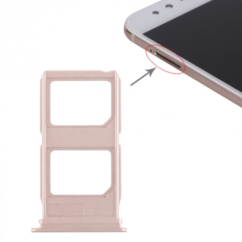 Pour Vivo X9 Plus 2 x plateau de carte SIM (or) SH474J997-05