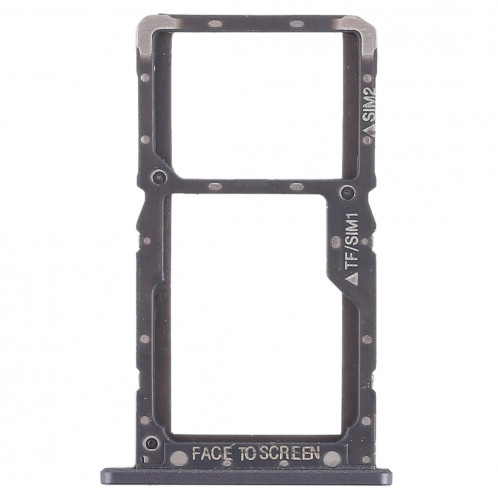 Plateau pour carte SIM + Plateau pour carte SIM / Plateau pour carte Micro SD pour Xiaomi Pocophone F1 (Noir) SH475B1542-05