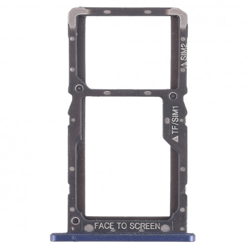 Plateau pour carte SIM + Plateau pour carte SIM / Plateau pour carte Micro SD pour Xiaomi Pocophone F1 (Bleu) SH475L331-05