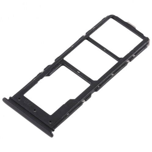 Pour Vivo Y71 2 x plateau de carte SIM + plateau de carte Micro SD (noir) SH477B74-05