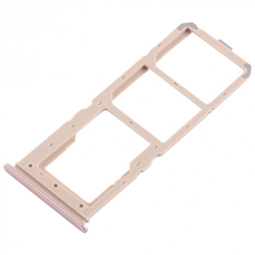 Pour Vivo Y71 2 x plateau de carte SIM + plateau de carte Micro SD (or rose) SH77RG1851-05