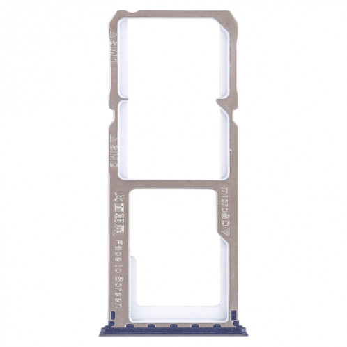 Pour OPPO A1 2 x plateau de carte SIM + plateau de carte Micro SD (bleu) SH484L320-05