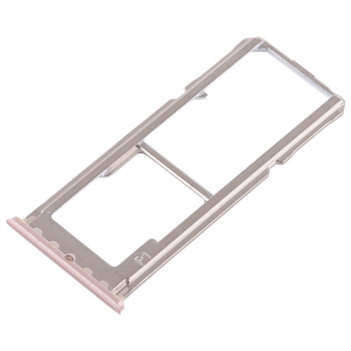 Pour OPPO A1 2 x plateau de carte SIM + plateau de carte Micro SD (or rose) SH84RG826-05