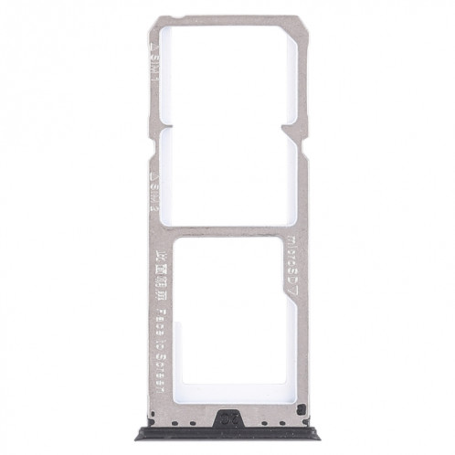 Pour OPPO A73 / F5 2 x plateau de carte SIM + plateau de carte Micro SD (noir) SH487B953-05