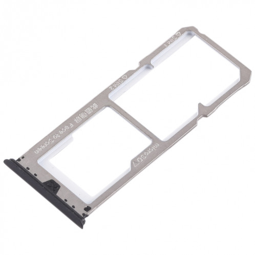 Pour OPPO A73 / F5 2 x plateau de carte SIM + plateau de carte Micro SD (noir) SH487B953-05