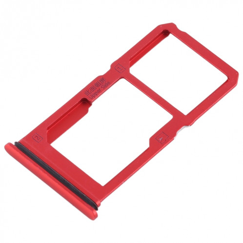 Pour Vivo X21i Plateau de carte SIM + Plateau de carte SIM / Plateau de carte Micro SD (Rouge) SH488R1874-05
