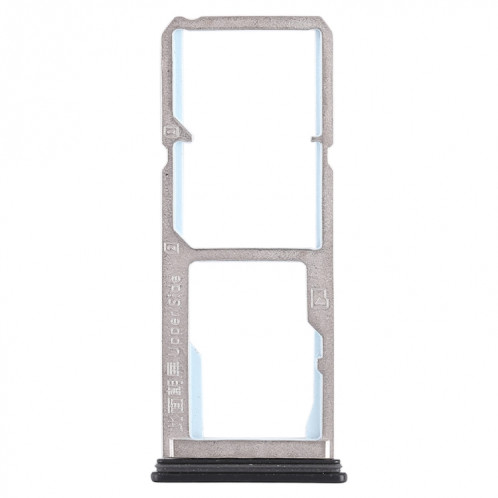 Pour Vivo Y69 2 x plateau de carte SIM + plateau de carte Micro SD (noir) SH490B1124-05