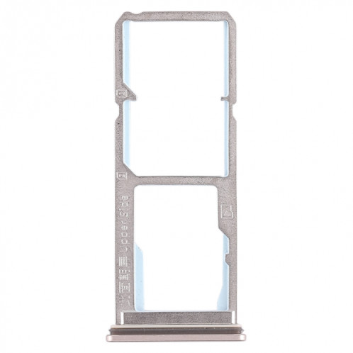 Pour Vivo Y69 2 x plateau de carte SIM + plateau de carte Micro SD (or) SH490J968-05