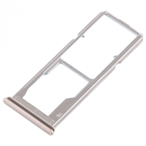Pour Vivo Y69 2 x plateau de carte SIM + plateau de carte Micro SD (or) SH490J968-05