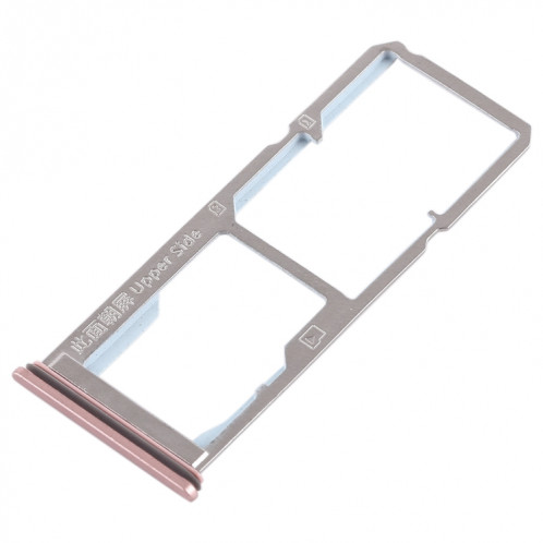 Pour Vivo Y69 2 x plateau de carte SIM + plateau de carte Micro SD (or rose) SH90RG1945-05