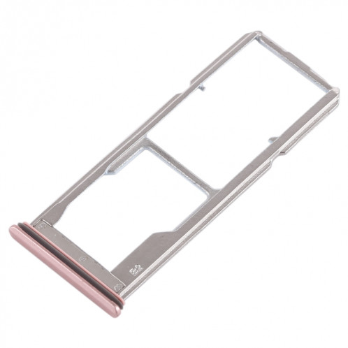 Pour Vivo Y69 2 x plateau de carte SIM + plateau de carte Micro SD (or rose) SH90RG1945-05