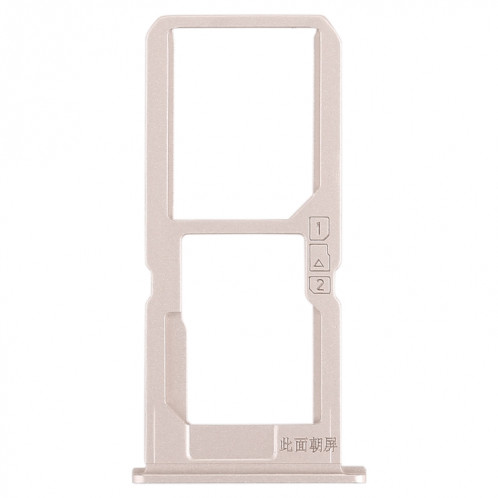 Pour Vivo V3Max Plateau de carte SIM + Plateau de carte SIM / Plateau de carte Micro SD (Or) SH492J1020-05