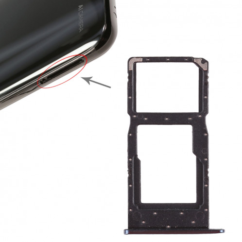Plateau pour carte SIM + Plateau pour carte SIM / Plateau pour carte Micro SD pour Huawei Honor 10 Lite / P smart (2019) (Bleu) SH493L935-05