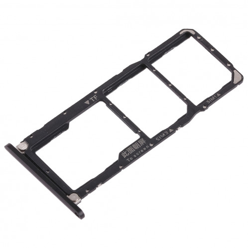 2 x Plateau pour carte SIM / Plateau pour carte Micro SD pour Huawei Honor 8X Max (Noir) SH494B1728-05