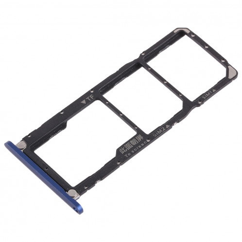 2 x Plateau pour carte SIM / Plateau pour carte Micro SD pour Huawei Honor 8X Max (Bleu) SH494L1916-05